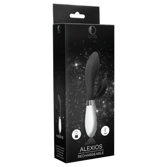 Alexios - Sommerfugl, klitorisvibrator med arm (svart)