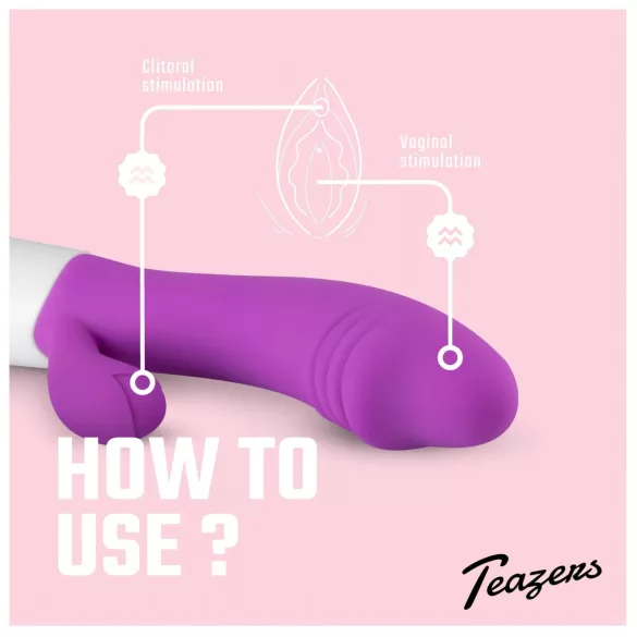 Teazers - klitorisstimulator med arm (lilla)