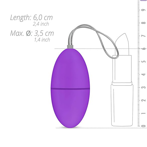 Easytoys - 7-rytmemodus trådløst vibrerende egg (lilla)