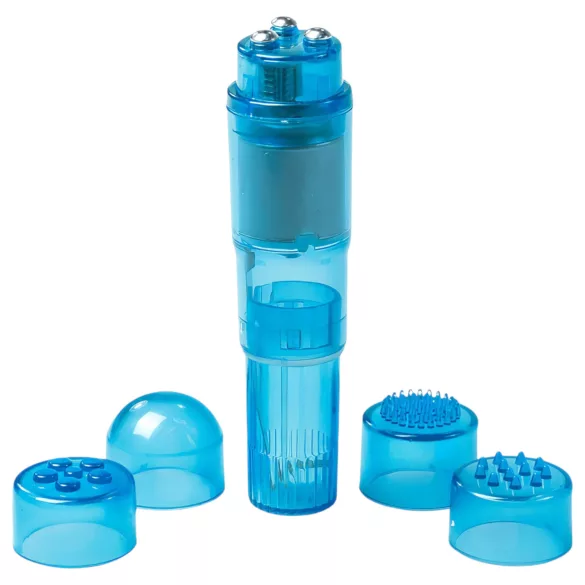 Easytoys Pocket Rocket - vibratorsett - blå (5 deler)
