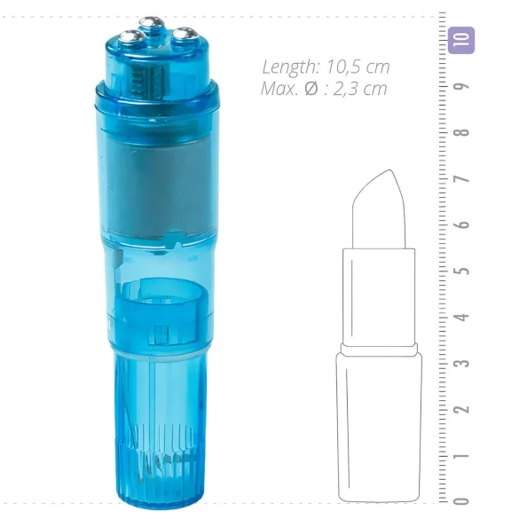 Easytoys Pocket Rocket - vibratorsett - blå (5 deler)