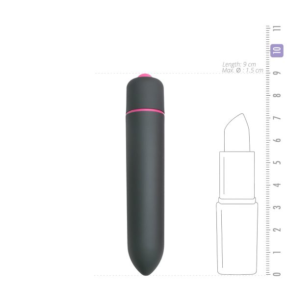 Easytoys Bullet - vanntett stavvibrator (svart)