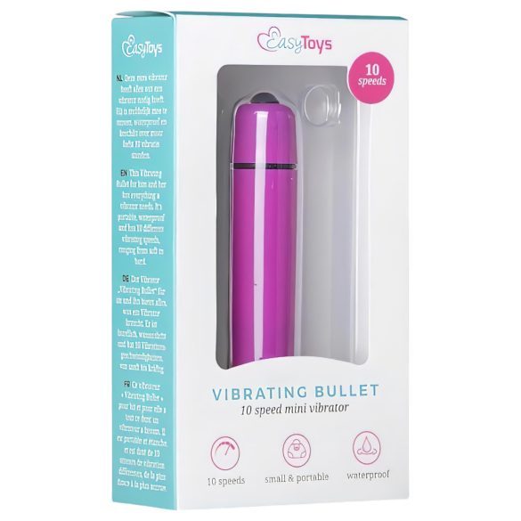 Easytoys Bullet - vanntett stavvibrator (lilla)