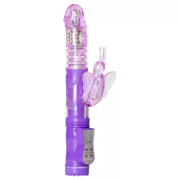 Easytoys Butterfly - roterende-pulserende vibrator (lilla)