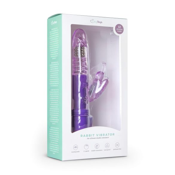 Easytoys Butterfly - roterende-pulserende vibrator (lilla)