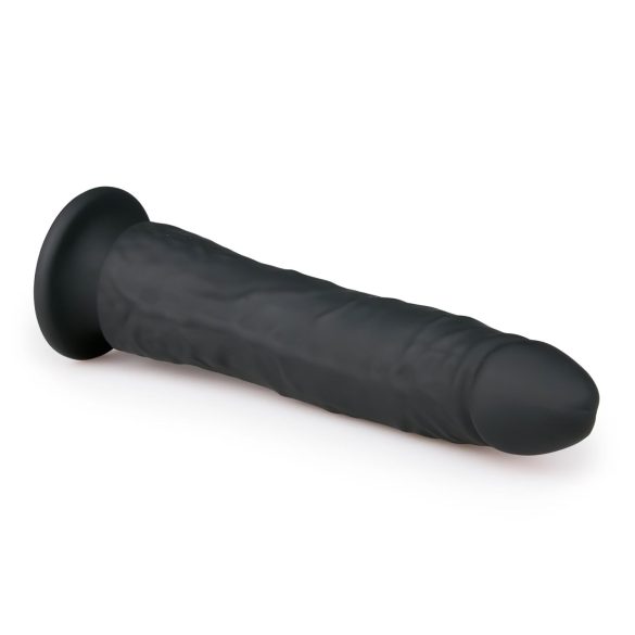 Easytoys - sugekopp 100% silikon dildo (21 cm) - svart