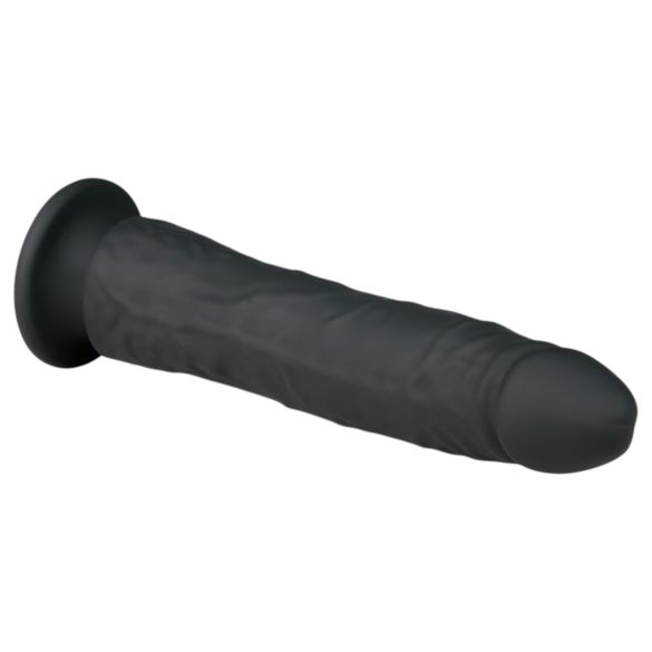 Easytoys - sugekopp 100% silikon dildo (21 cm) - svart
