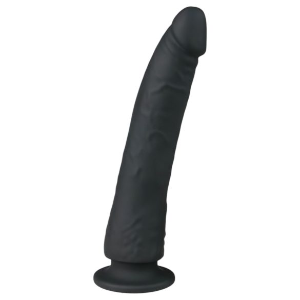 Easytoys - sugekopp 100% silikon dildo (21 cm) - svart