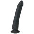 Easytoys - sugekopp 100% silikon dildo (21 cm) - svart