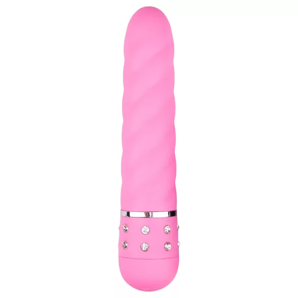 Easytoys Diamond - tvistet stavvibrator (rosa)