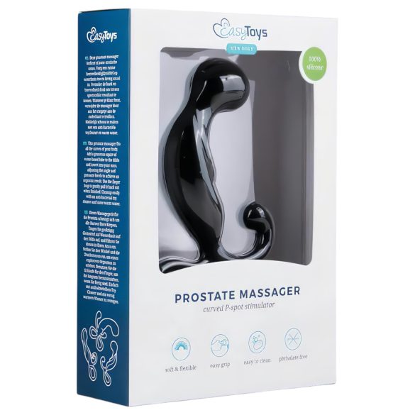 EasyToys Prostata Massasjestav - prostata dildo (svart)