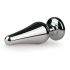 Easytoys Metall No.11 - rosa juvel analplugg - sølv (3,5cm)