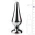 Easytoys Metall No.11 - rosa juvel analplugg - sølv (3,5cm)