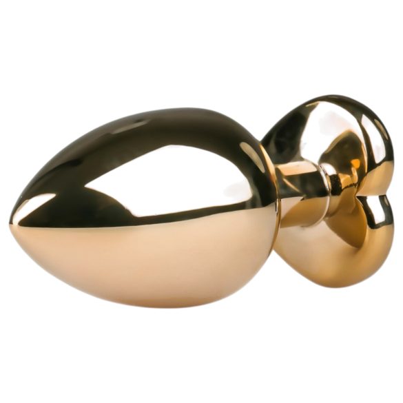 Easytoys Metal No.8 - analkrok med hjertebase - gull-rosa (3,5cm)