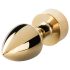 Easytoys Fox NO13 - metal analplugg med revehale (gull-hvit)
