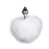 Easytoys Bunny NO1 - metall analplugg med kaninhale (sølv-hvit)