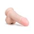 Easytoys – sugekopp-dildo med testikler (17,5 cm) – naturlig