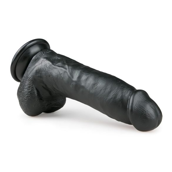Easytoys - sugekopp dildo med testikler (20 cm) - svart