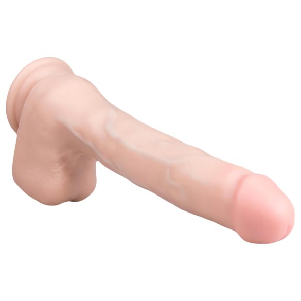Easytoys - stor dildo med sugekopp og testikler (29,5 cm) - naturtro