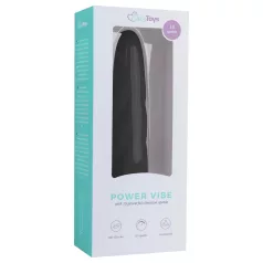 Easytoys Power Vibe - vridd silikonstav vibrator (svart)