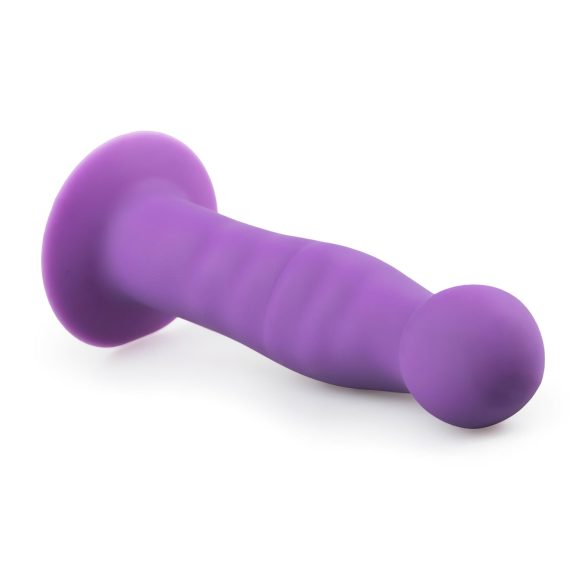 Easytoys - Bølget Sugekopp Dildo (Lilla)