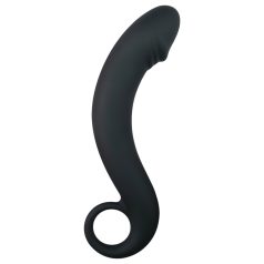 EasyToys Bøyd Dong - silikon analdildo (svart)