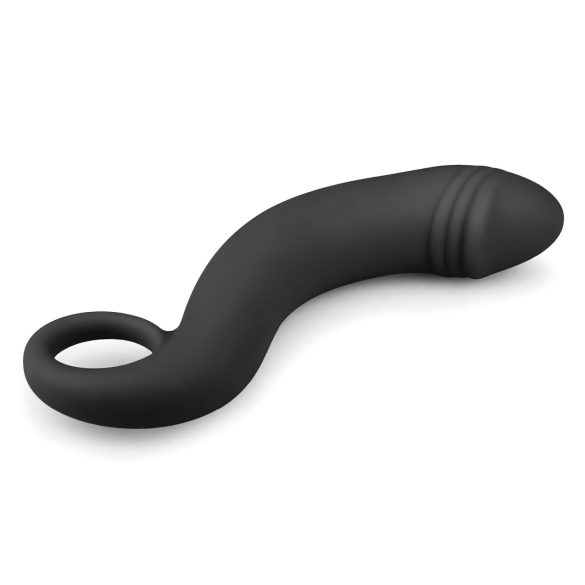 EasyToys Bøyd Dong - silikon analdildo (svart)