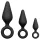 Easytoys - ringformet analpluggsett - 3 stk (svart)