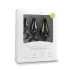 Easytoys - ringformet analpluggsett - 3 stk (svart)