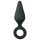 Easytoys Spiss Analkrok - med ringer - medium (svart)