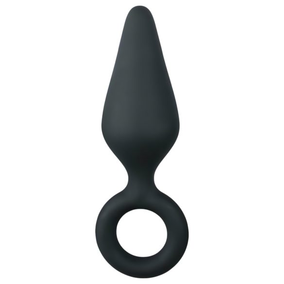 Easytoys Spiss Analkrok - med ringer - medium (svart)
