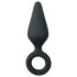 Easytoys Spiss Analkrok - med ringer - medium (svart)