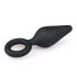 Easytoys Spiss Analkrok - med ringer - medium (svart)