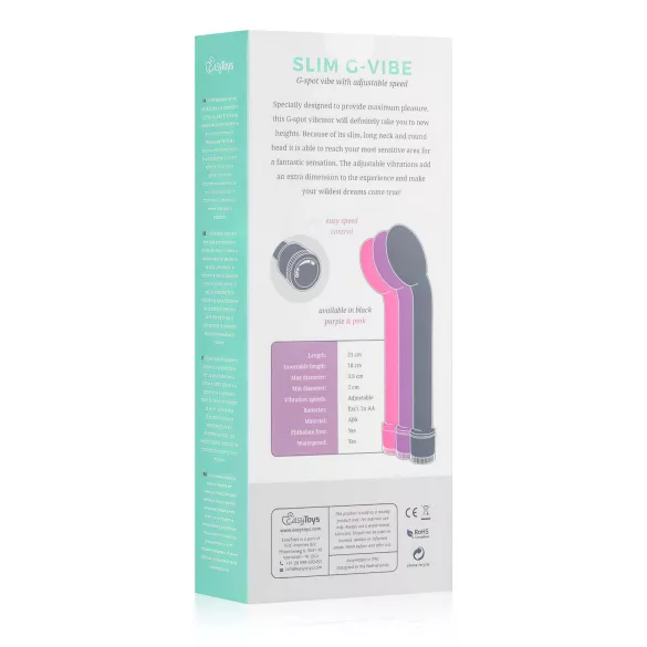 Easytoys Slim - G-punkt vibrator (rosa)