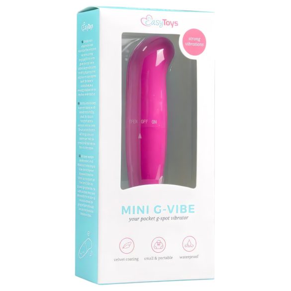 EasyToys Mini G-Vibe - G-punkt vibrator (rosa)