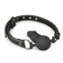 Easytoys - munnknebel med intern dildo (svart)
