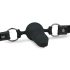 Easytoys - munnknebel med intern dildo (svart)