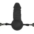 EasyToys - munnknebel med innvendig dildo (svart)