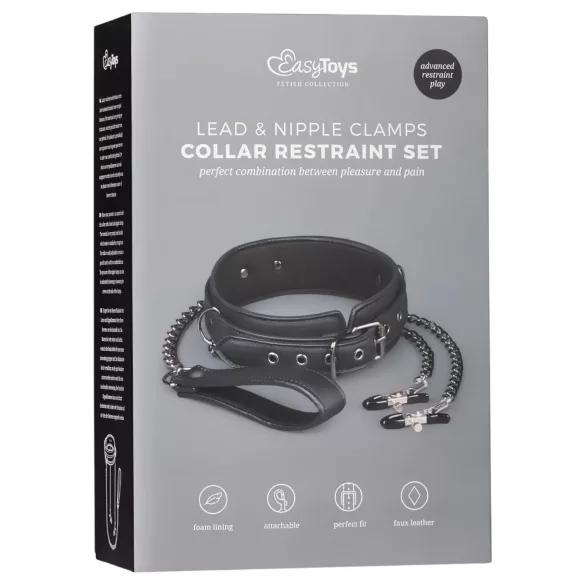 Easytoys - brystvorteklype, halsbåndsett og bånd (4 deler)