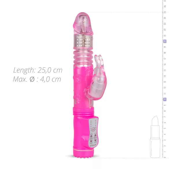 EasyToys Bunny - støtvibrator (rosa)