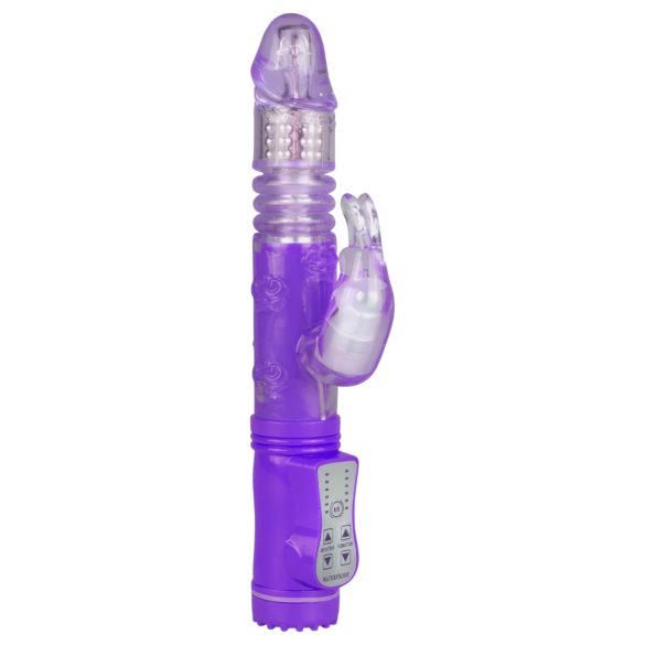 Easytoys Bunny - støt-roterende vibrator (lilla)