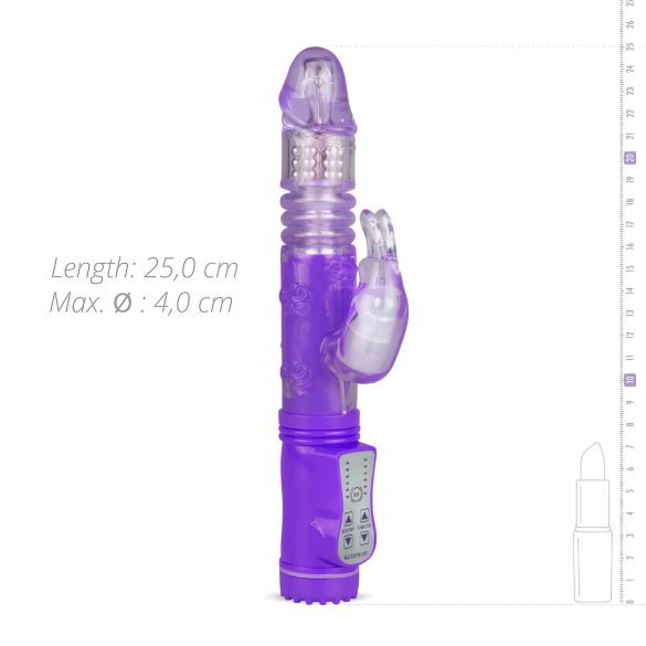 Easytoys Bunny - støt-roterende vibrator (lilla)