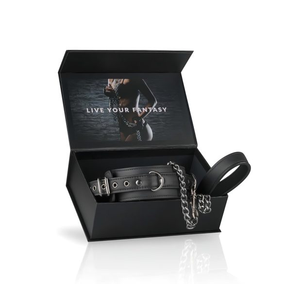 Easytoys - Fetisj Halsbånd og Bånd (Svart)