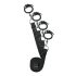 Easytoys - Bondagesett for seng (svart)