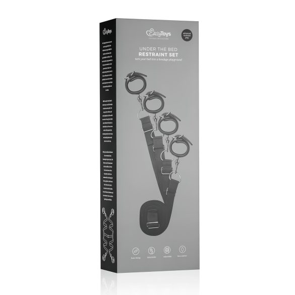 Easytoys - Bondagesett for seng (svart)