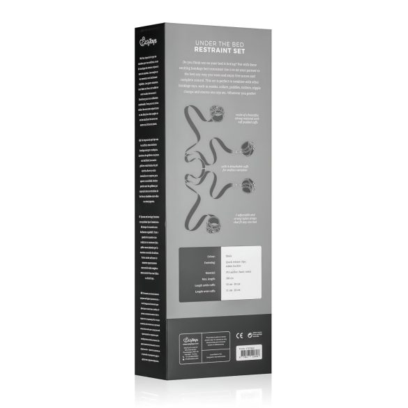 Easytoys - Bondagesett for seng (svart)