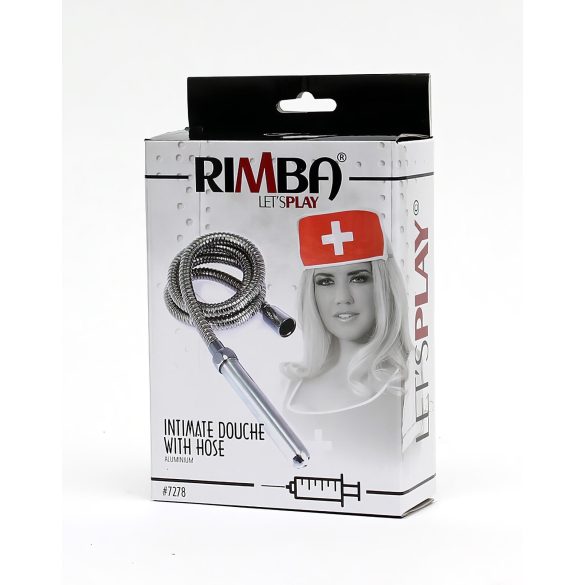 Rimba - Intimdusjhode i aluminium med slange (sølv)