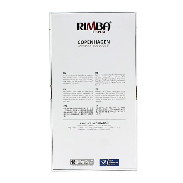 Rimba Copenhagen - Analt Pluggsett - Rosa (2 stk)