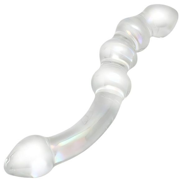 Rimba Xena - Dobbel glassdildo (gjennomsiktig)