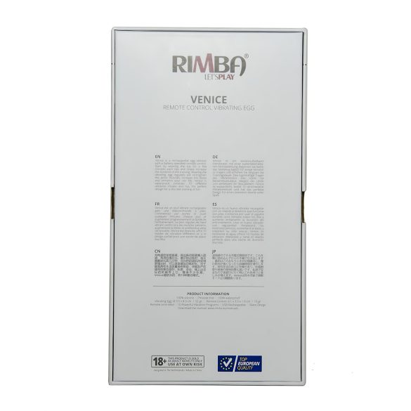 Rimba Venice - trådløst vibrasjonsegg med oppladning (svart)